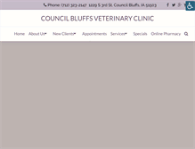 Tablet Screenshot of cbvetclinic.com